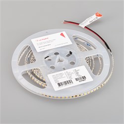 Светодиодная лента RT-A160-5mm 24V Warm3500 (9.6 W/m, IP20, 2835, 5m) (Arlight, Открытый) 037807 - фото 101350