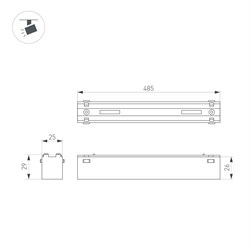 Светильник MAG-VIBE-FLAT-L485-24W Day4000-MIX (BK, 100 deg, 48V, DALI) (Arlight, IP20 Металл, 5 лет) 044435 - фото 103531