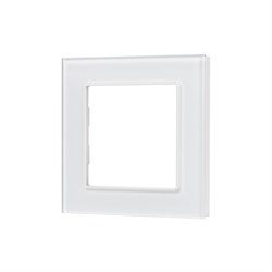 Рамка стеклянная FRM-GLARE-GS-1-WH (Arlight, -) 043786 - фото 104020