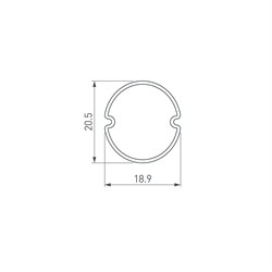 Экран ARH-ROUND-D20-DUAL-2000 OPAL BLACK (Arlight, Пластик) 039256 - фото 104288