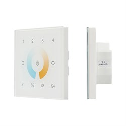 INTELLIGENT ARLIGHT Сенсорная панель DALI-901-11-4G-4SC-MIX-DT8-IN White (BUS/230V) (IARL, IP20 Пластик, 3 года) 037198 - фото 104447