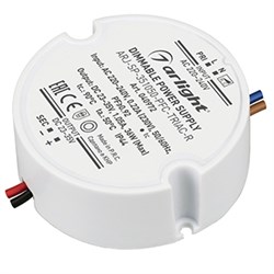 Блок питания ARJ-SP-351050-PFC-TRIAC-R (36W, 23-35V, 1050mA) (Arlight, IP44 Пластик, 5 лет) 040972 - фото 105793