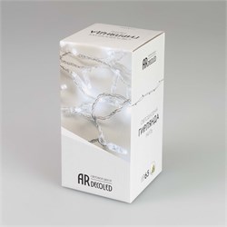 Светодиодная гирлянда ARD-STRING-CLASSIC-1000-CLEAR-100LED-PULSE Red (230V, 7W) (Ardecoled, IP65) 031639 - фото 106702