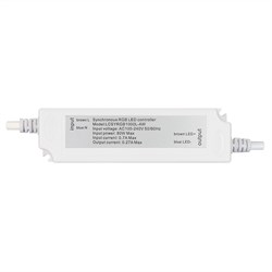 Контроллер ARD-CLASSIC-SYNC-RGB-1000LED White (230V, 80W, RF ПДУ) (Ardecoled, Закрытый) 028213 - фото 106817