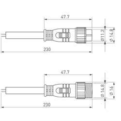 Коннектор питания ARL-LINE-2pin (24V) (Arlight, Закрытый) 026390 - фото 107858