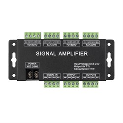 Усилитель сигнала LN-SPI-6CH (5-24V) (Arlight, IP20 Металл, 1 год) 033094 - фото 108401