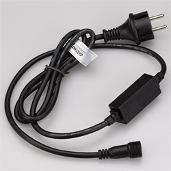 Шнур питания ARD-CLASSIC-BALL-STD-1.5M Black (230V, 1.6A) (Ardecoled, Закрытый) 025651 - фото 117219