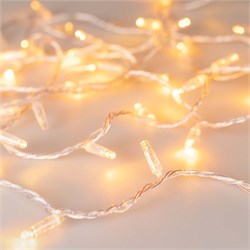 Светодиодная гирлянда ARD-STRING-CLASSIC-1000-CLEAR-100LED-PULSE Yellow (230V, 7W) (Ardecoled, IP65) 031642 - фото 117761