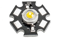 Мощный светодиод ES-STAR-1W WarmWhite 100Lm 3500K (ANR, STAR type) 011413 - фото 118022