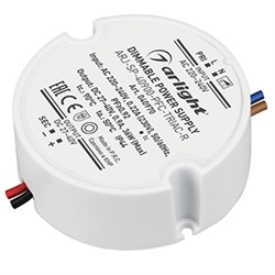 Блок питания ARJ-SP-40900-PFC-TRIAC-R (36W, 27-40V, 900mA) (Arlight, IP44 Пластик, 5 лет) 040970 - фото 118023