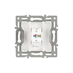 Механизм компьютерной розетки SCT-MPC1-PL-WH (RJ-45, CAT6) (Arlight, -) 045301 - фото 118229