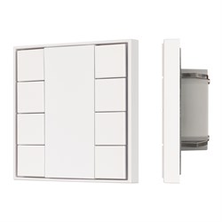 INTELLIGENT ARLIGHT Кнопочная панель KNX-301-22-8-SH-IN White (BUS, Frame) (IARL, IP20 Пластик, 3 года) 037723 - фото 120161