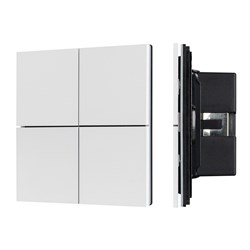 INTELLIGENT ARLIGHT Кнопочная панель KNX-304-23-IN White (BUS, Frameless) (IARL, IP20 Металл, 2 года) 038365 - фото 122566