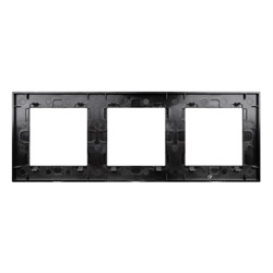 Рамка стеклянная FRM-GLARE-GS-3-BK (Arlight, -) 043800 - фото 123359