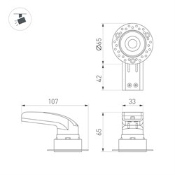 Светильник MS-RIALTO-TRIMLESS-R40-9W Day4000 (BK, 36deg, 230V) (Arlight, IP20 Металл, 5 лет) 047774 - фото 123480