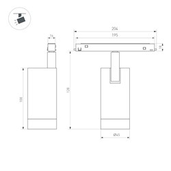 Светильник MAG-FLEX-SPOT-R45-12W Day4000 (BK, 24 deg, 48V) (Arlight, IP20 Металл, 5 лет) 047201 - фото 124377