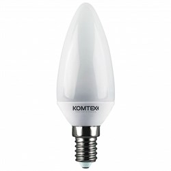 Свеча Комтех -   LED 5вт 220в Е14 2700К (СДЛ-С-5-220-827-300-Е14) - лампа светодиодная 15044823 - фото 12453