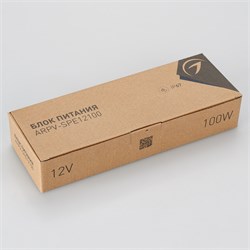 Блок питания ARPV-LG12100-PFC-S2 (12V, 8.3A, 100W) (Arlight, IP67 Металл, 5 лет) 023351 - фото 125657
