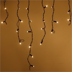 Гирлянда ARD-ICICLE-CLASSIC-5000x500-BLACK-160LED-FLASH Warm (230V, 10W, IP65) (Ardecoled, -) 042726 - фото 130932