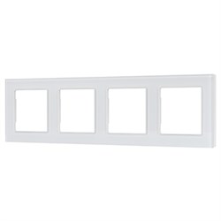 Рамка стеклянная FRM-GLARE-GS-4-WH (Arlight, -) 043802 - фото 133524
