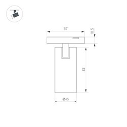 Светильник MAG-MICROCOSM-SPOT-R45-9W Warm3000 (BK, 36 deg, 24V) (Arlight, IP20 Металл, 3 года) 043254 - фото 135520