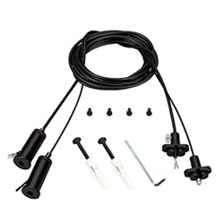 Подвес токопроводящий ARL-2x2m Set BLACK (Pad 15x2mm, 2x20AWG) (Arlight, провод 2x0.5) 041948 - фото 142584