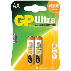 Батарейки GP Ultra GP15AU-CR2 LR6 АА BL2 (блистер 2 шт) 14164Б - фото 143922