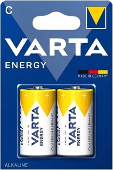 Батарейки VARTA ENERGY C/LR14 4114 BL2 (блистер 2шт) 04114119412 - фото 144209