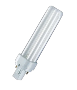 Лампа DULUX D 18W/3000K G24d-2 (тёплый белый 3000К) OSRAM 4099854122934 - фото 144453