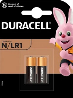 Батарейки Duracell N/LR1 2BL (2/20/3000) Б0044734 - фото 144594