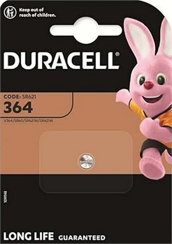 Батарейки DURACELL 364 SR621 BL1 (блистер 1шт) 5000394067790 - фото 144641