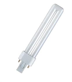 Лампа компактная люминесцентная Dulux S 9W/830 3000K G23 тепло-белая Osram 4099854123528 - фото 144746