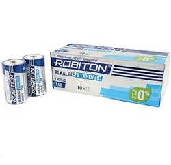 Батарейки ROBITON STANDARD LR14 средние BULK10 (упак. 10шт) 13984Б - фото 144791