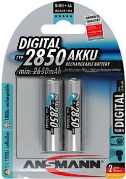 Аккумулятор Ni-MH ANSMANN 5035082-RU 2850 AA DIGITAL BL2 11403Б - фото 146030