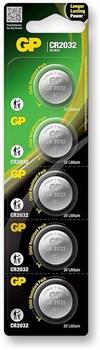 Батарейки литиевые GP Lithium CR2032-C5 CR2032 BL5 01160Б - фото 146829