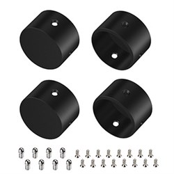 Заглушка WPH-FLEX-D22-360deg BLACK ALU глухая (Arlight, Металл) 049938 - фото 150854