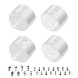 Заглушка WPH-FLEX-D22-360deg WHITE ALU с отверстием (Arlight, Металл) 049941 - фото 150860