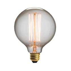 Лампа FL-Vintage G125 60W E27 220В  125*178мм FOTON_LIGHTING  -  ретро  накаливания шар 605887 - фото 15303