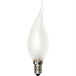 Свеча DECOR С35 FLAME FR 60W E14  (230V) FOTON_LIGHTING  (S111) -  лампа   на ветру матовая 606013 - фото 15316