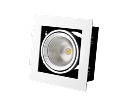 Светильник FL-LED Grille-111-1  30W  3000K 195*195*170мм 30Вт 2400Лм (  карданный светодиодный белый) 606686 - фото 15402