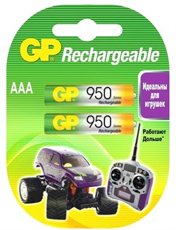 Аккумулятор GP 100AAAHC-2DECRC2 950мАч (блистер 2шт) 4891199079061 - фото 162757