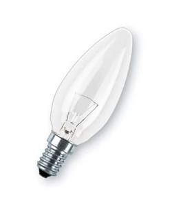 Лампа STANDART  B35  CL   60W  230V   E14   d  35 x 100  PHILIPS - 926000003017 - фото 16360