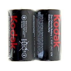 Батарейки средние Kodak Extra Heavy Duty R14 SR2, в упак 24 шт 13009Б - фото 163740