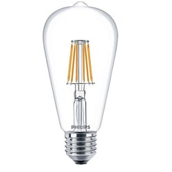 LED Fila 7.5-70W E27 WW ST64 ND 806lm (капля) - LED филамент PHILIPS 871869652527200 - фото 16376