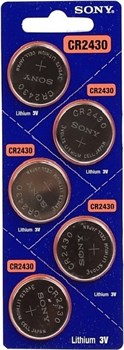 Батарейки литиевые SONY CR2430 BL5 10771Б - фото 165032