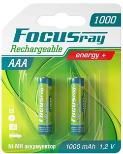 Аккумулятор FOCUSray 1000 mAH ААА 1/12/144 625860 (блистер 2шт) 625860 - фото 165276