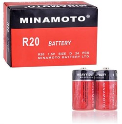 Батарейки большие MINAMOTO Heavy Duty R20 SR2 (блистер плёнка 2шт) 11587Б - фото 165389