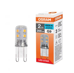Лампа светодиодная капсула LSPIN 2W/865 220-240V CL G9 OSRAM 4099854323508 - фото 165774