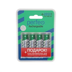 Perfeo AA2850mAh/4BL+ BOX Аккумулятор Пластик PF AA2850/4BL+BOX PL - фото 166031