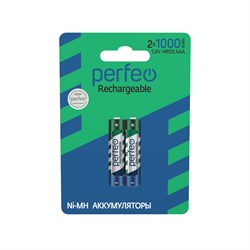 Perfeo AAA1000mAh/2BL  Аккумулятор PF AAA1000/2BL - фото 166035